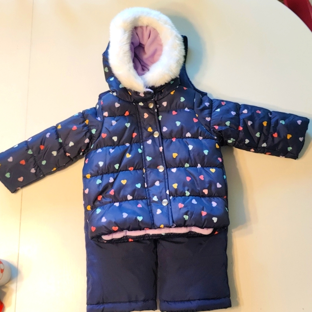Carter's winter jacket and  bib snow pants.